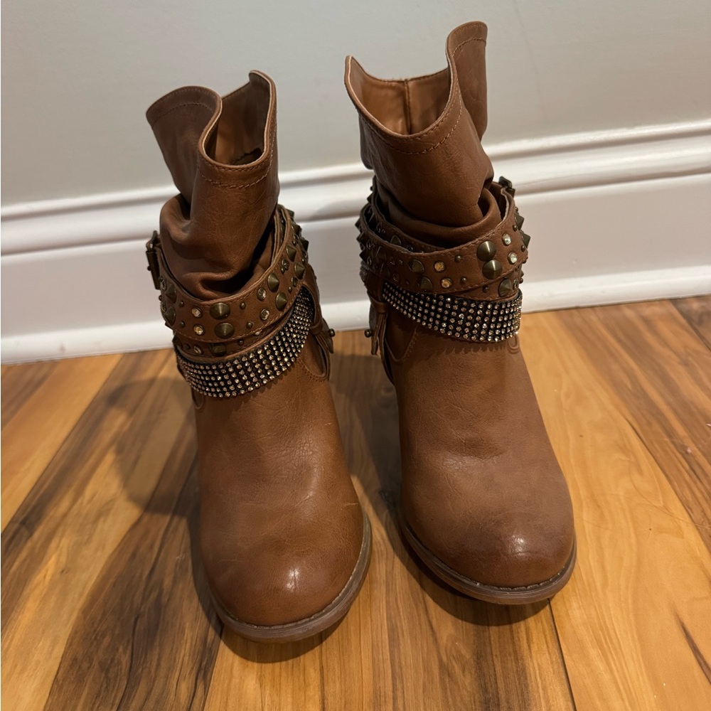 Brown Booties - Picture 2 of 6
